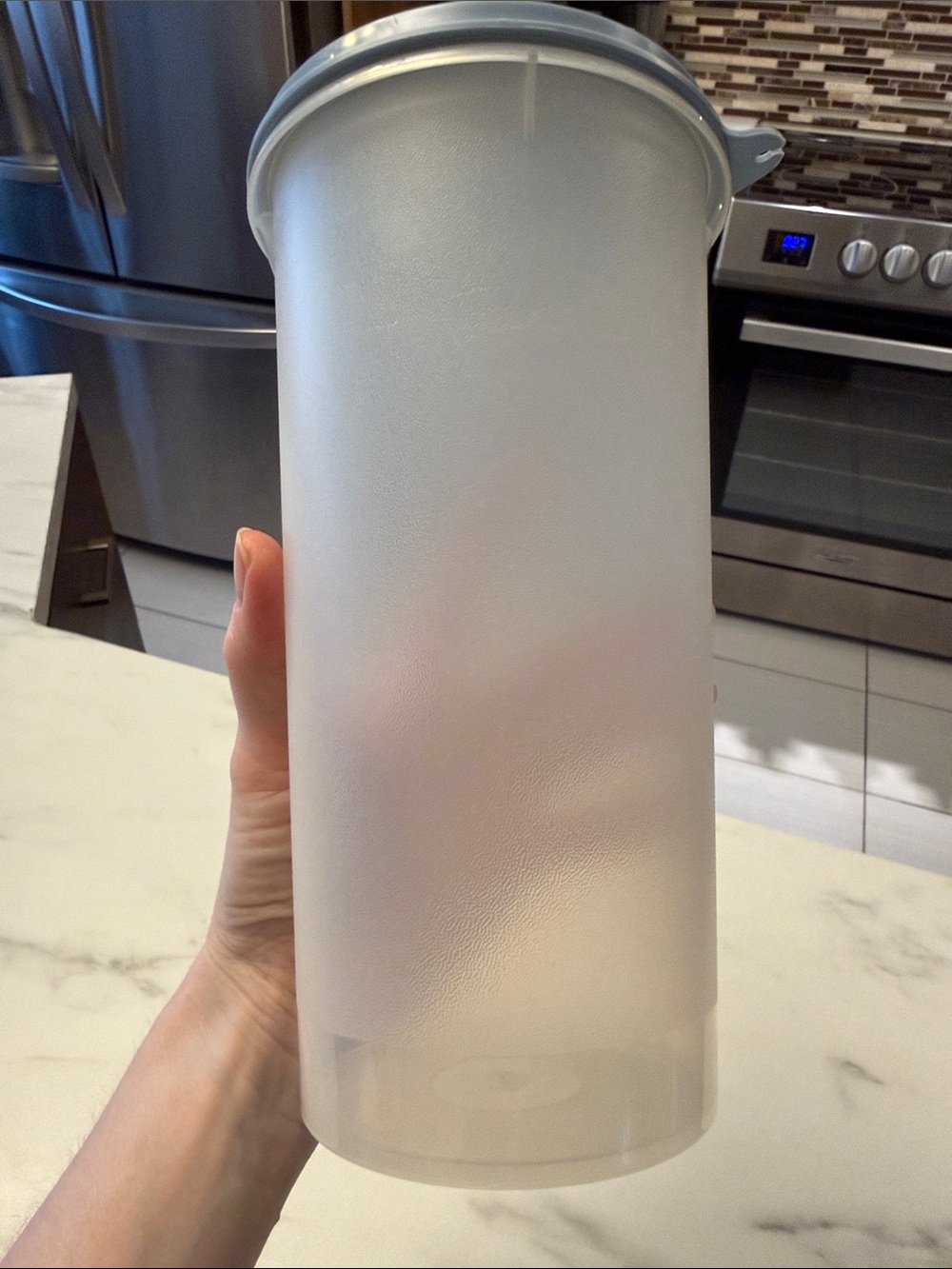 Vintage Tupperware Pitcher with Flip-Top Spout Lid